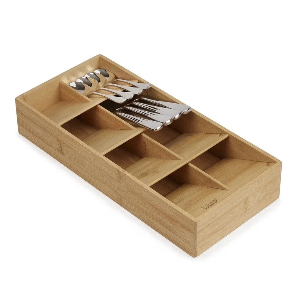Joseph Joseph Bamboo Cutlery Drawer Organizer Set 5 & 8 Compartments